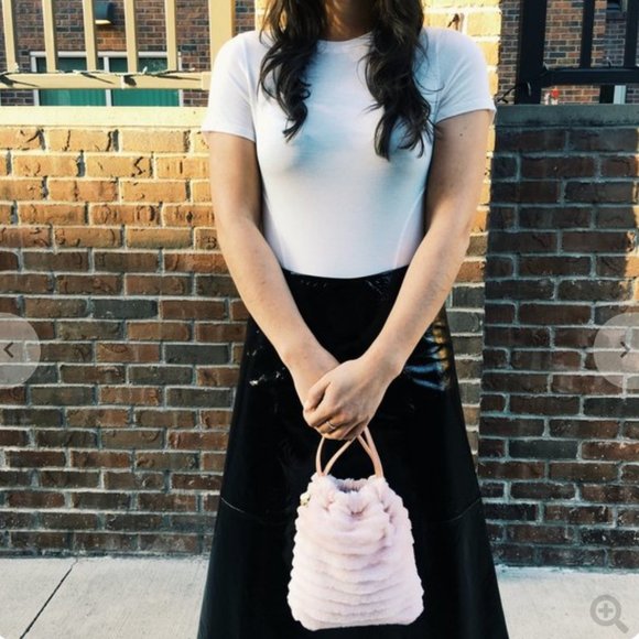 CLARE V. Drawstring Pouch Blush - Picture 2 of 13